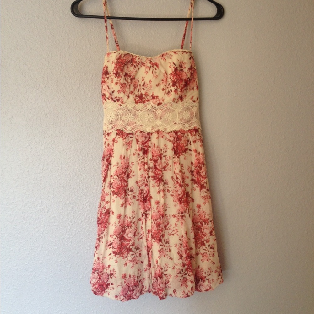 Pink Floral Mini dress